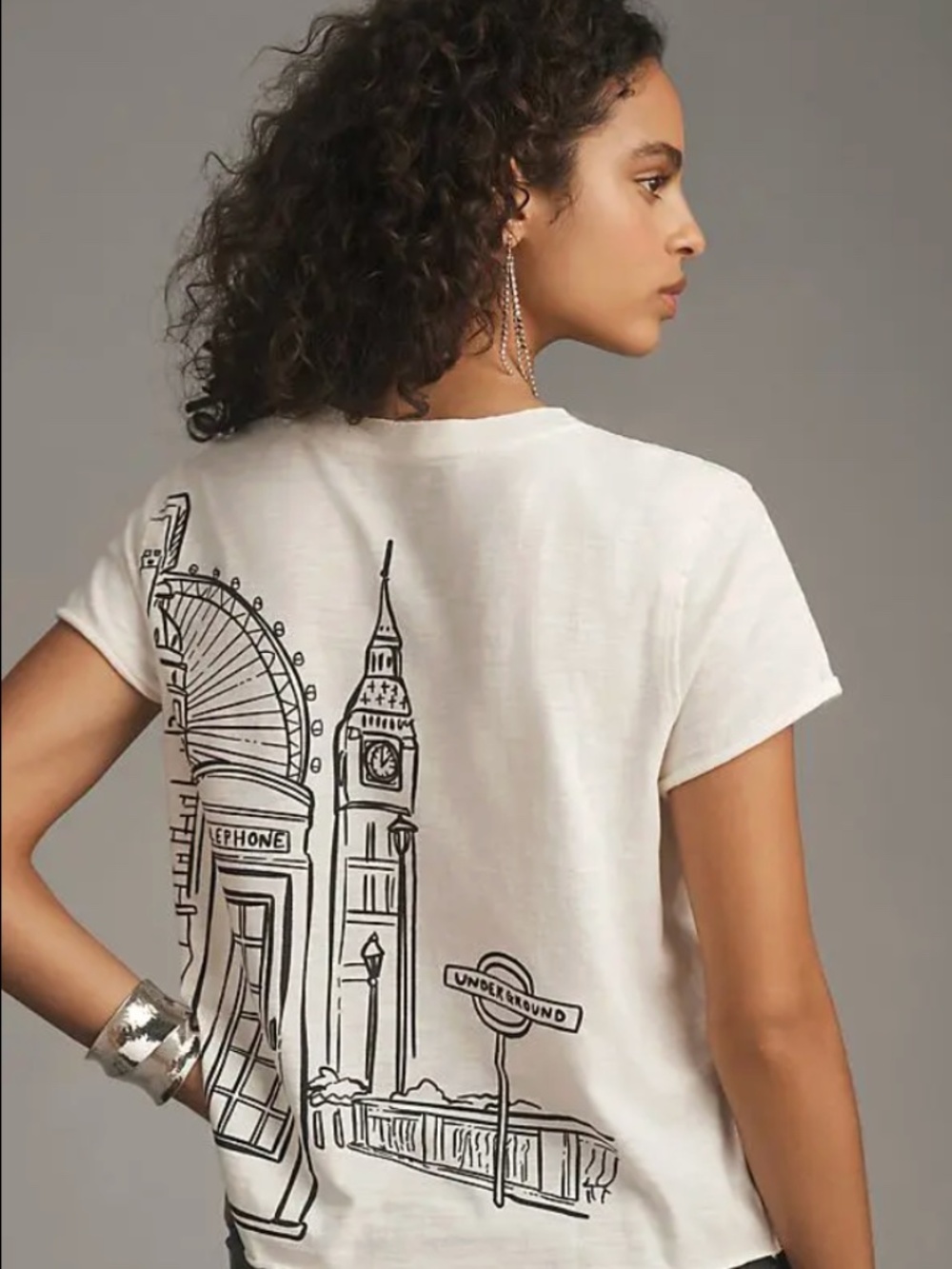 Anthropologie. Maeve. Jordan Nickson Dreams in London Graphic Tee